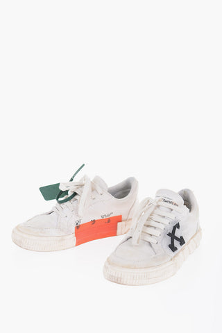 Sneakers Basse in Canvas Effetto Vintage