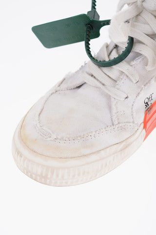 Sneakers Basse in Canvas Effetto Vintage