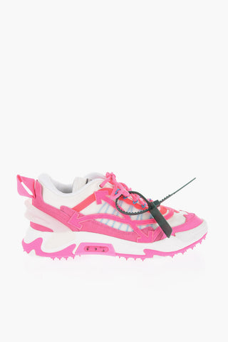 Two-Tone Leather Low-Top Sneakers