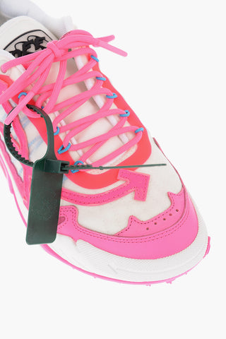 Two-Tone Leather Low-Top Sneakers