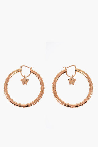 Hoop Earrings With Charm