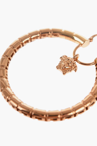 Hoop Earrings With Charm