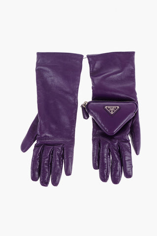 Patent Leather Gloves with Pocket