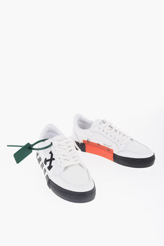 Sneakers Basse VULCANIZED in Pelle con Dettagli a Contrasto