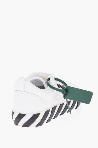 Sneakers Basse VULCANIZED in Pelle con Dettagli a Contrasto