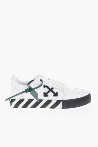 Sneakers Basse VULCANIZED in Pelle con Dettagli a Contrasto