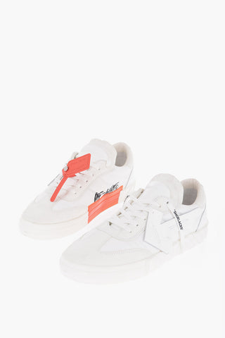 Padded Low-Top Sneakers with Suede Details