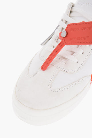 Padded Low-Top Sneakers with Suede Details