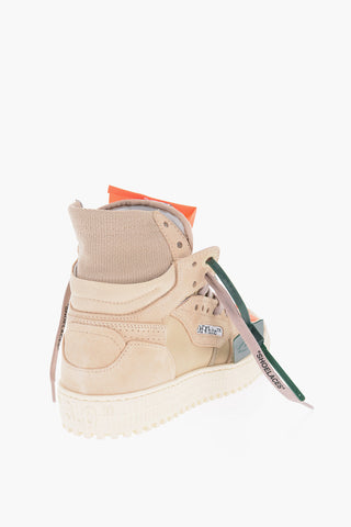 Suede and Canvas High-Top  Sneakers