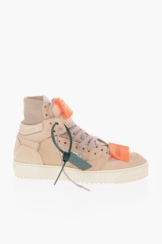 Suede and Canvas High-Top  Sneakers