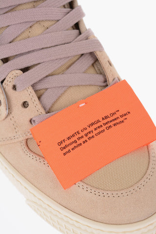 Suede and Canvas High-Top  Sneakers