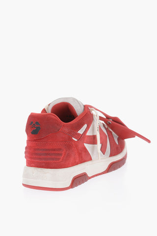 Two-Tone Suede Low-Top Sneakers