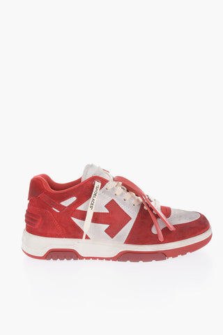 Two-Tone Suede Low-Top Sneakers