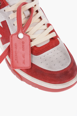 Two-Tone Suede Low-Top Sneakers