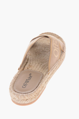 Sandali in Canvas con Dettagli in Pelle 