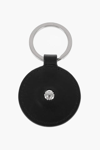 Leather Keychain With Embossed Logo
