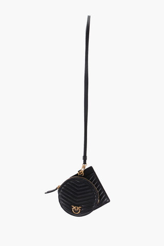 Quilted Leather Neck Card Holder