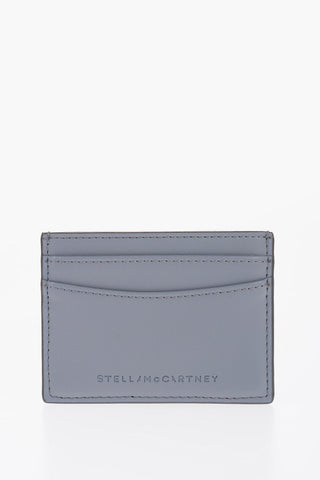 Metallic Faux Leather Card Holder with Zip Closure