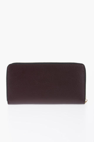 Faux Leather Wallet with Golden Logo