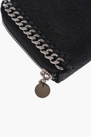 Vegan Leather Wallet With Chain Detail