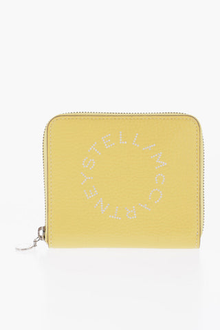 Portafoglio in Pelle Vegan Martellata con Chiusura Zip