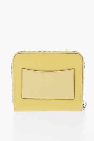 Portafoglio in Pelle Vegan Martellata con Chiusura Zip