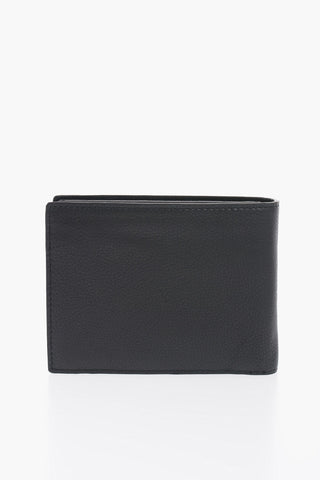 Textured Leather Wallet with Ton-On Ton Logo