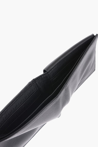 Textured Leather Wallet with Ton-On Ton Logo