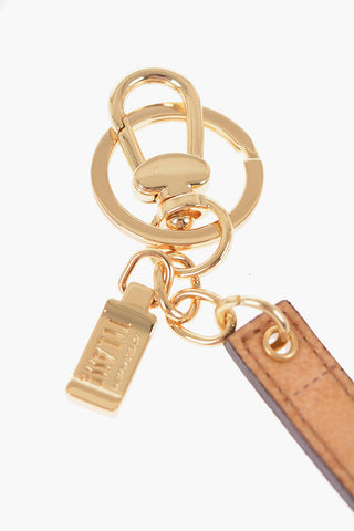 1 CLASSE Leather Keychain with Letter U Charm