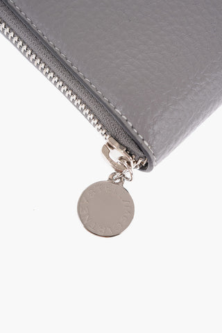 Textured Faux Leather Continental Wallet with Zip Closure