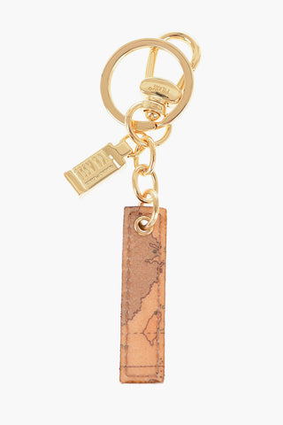 1 CLASSE Leather Keychain with Letter I Charm