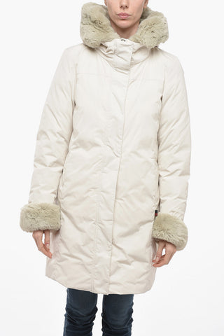 Down Jacket BOULDER COAT With Fur Hood