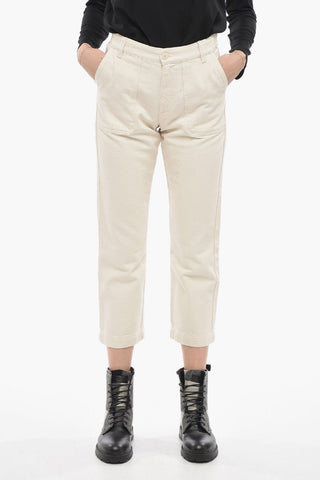 Cropped Straight-Leg Jeans