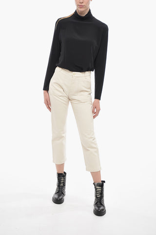 Cropped Straight-Leg Jeans