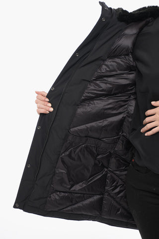 패딩 코트 LUXURY BOULDER 에코 퍼 장식