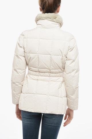 Down Jacket BLIZZARD With Faux-Leather Neckline 