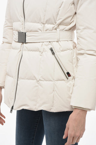 Down Jacket BLIZZARD With Faux-Leather Neckline 