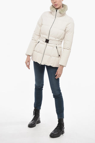 Down Jacket BLIZZARD With Faux-Leather Neckline 