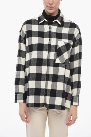 ARCHIVE Wool Blended Shirt with Check Pattern