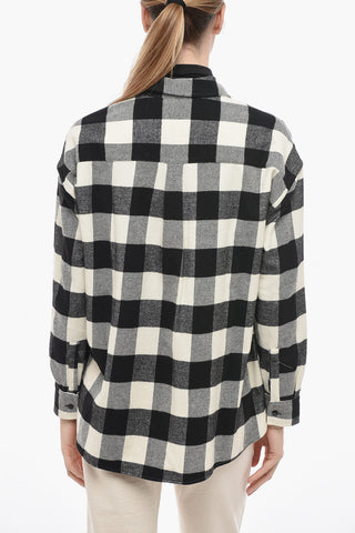 ARCHIVE Wool Blended Shirt with Check Pattern