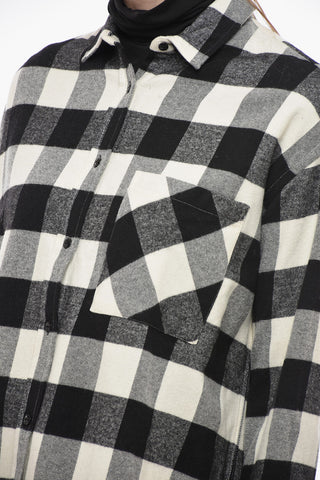 ARCHIVE Wool Blended Shirt with Check Pattern
