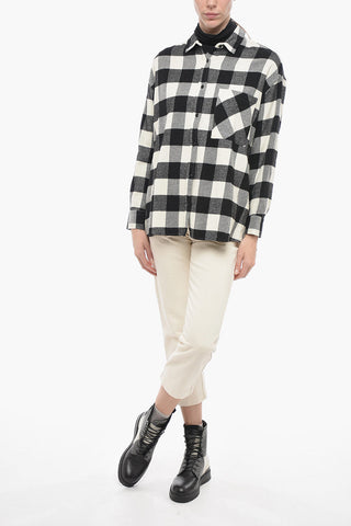 ARCHIVE Wool Blended Shirt with Check Pattern
