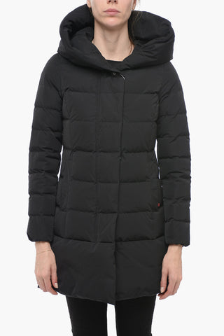 PUFFY PRESCOTT Long Down Jacket with Hood