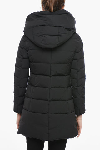 PUFFY PRESCOTT Long Down Jacket with Hood