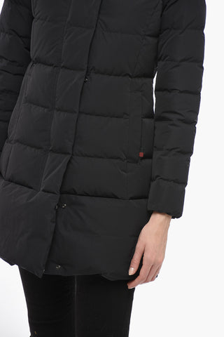 PUFFY PRESCOTT Long Down Jacket with Hood