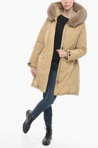 Fox Fur Hooded KEYSTONE Padded Parka