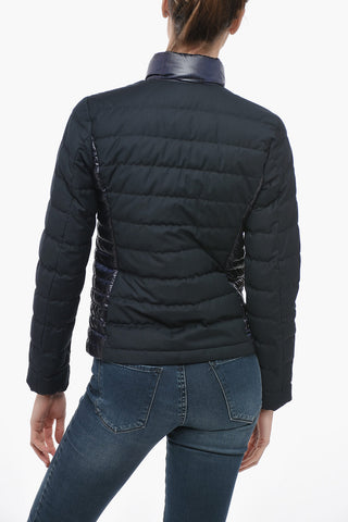 LUXE PACK Piumino Trapuntato in Nylon e Tessuto con Zip Frontale