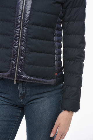 LUXE PACK Piumino Trapuntato in Nylon e Tessuto con Zip Frontale