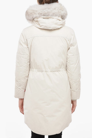 Parka Imbottito MILITARY Con Cappuccio Con Pelliccia