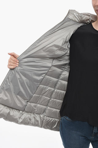 Quilted CLOVER Down Jacket with Fur-edged Hood